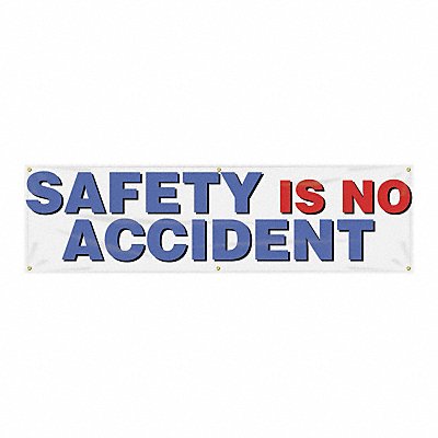 Safety Banner 28in x 96in Poly Sheeting MPN:MBR805