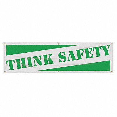 Safety Banner 28in x 96in Poly Sheeting MPN:MBR807