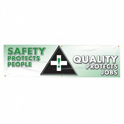 Safety Banner 28in x 96in Poly Sheeting MPN:MBR819
