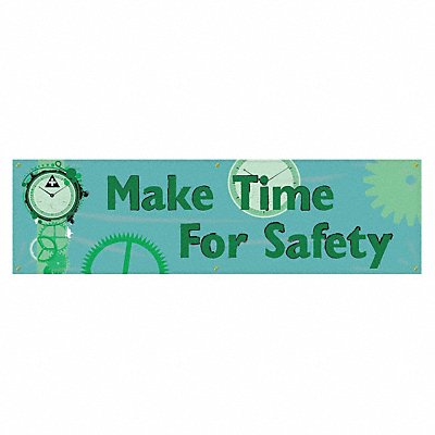 Safety Banner 28in x 96in Poly Sheeting MPN:MBR829