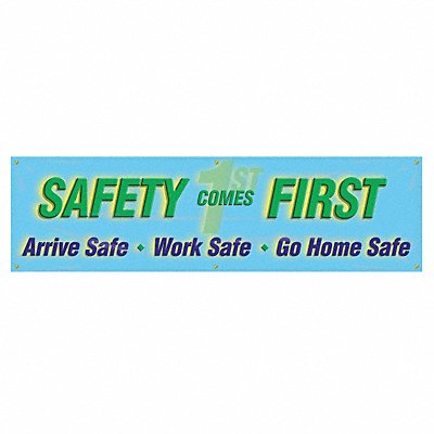 Safety Banner 28in x 96in Poly Sheeting MPN:MBR833