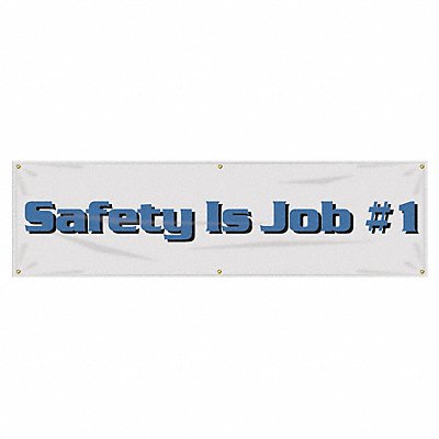 Safety Banner 28in x 96in Poly Sheeting MPN:MBR844