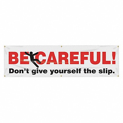 Safety Banner 28in x 96in Poly Sheeting MPN:MBR873