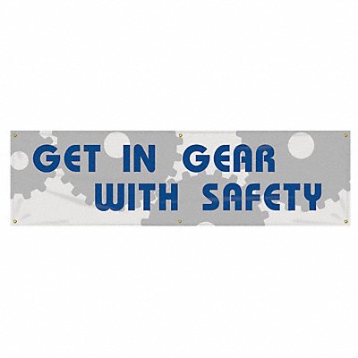 Safety Banner 28in x 96in Poly Sheeting MPN:MBR874