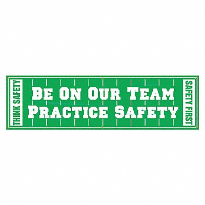 Safety Banner 28in x 96in Poly Sheeting MPN:MBR892