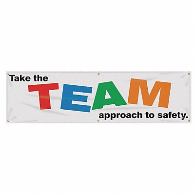 Safety Banner 28in x 96in Poly Sheeting MPN:MBR893