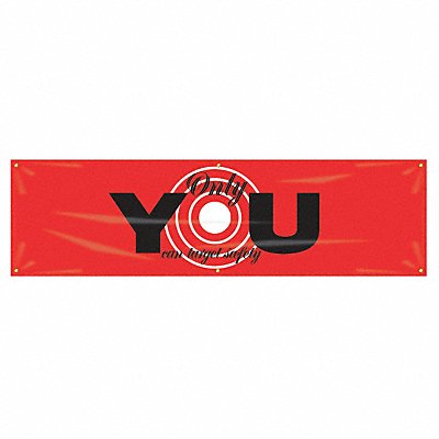 Safety Banner 28in x 96in Poly Sheeting MPN:MBR934