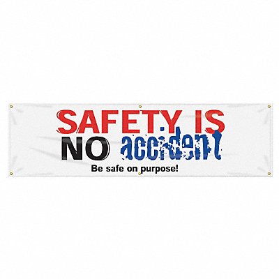 Safety Banner 28in x 96in Poly Sheeting MPN:MBR947