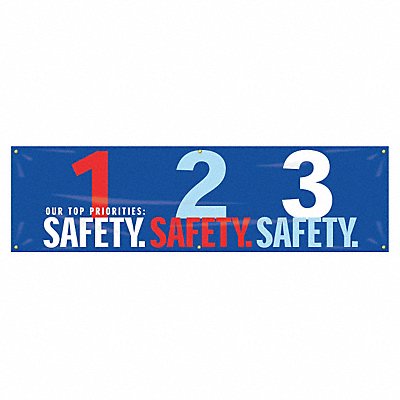 Safety Banner 28in x 96in Poly Sheeting MPN:MBR951