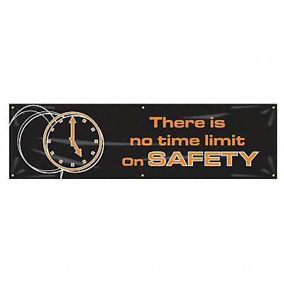 Safety Banner 28in x 96in Poly Sheeting MPN:MBR973