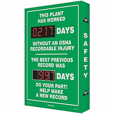 Electronic Scoreboard 28in x 20in Green MPN:SCK120