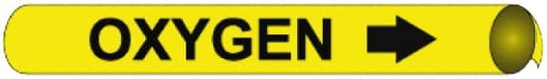 Pipe Marker with Oxygen Legend and Arrow Graphic MPN:G4079