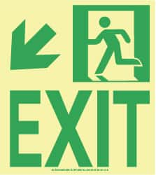 Exit, Plastic Exit Sign MPN:50R-6SN-DL