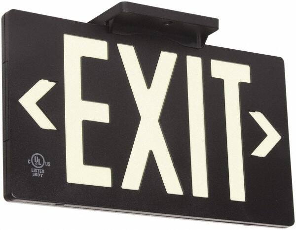 Fire & Exit Signs, Type: Exit Sign, Exit , Legend: Exit , Message or Graphic: Message & Graphic , Material: Plastic , Language: English  MPN:7062100B