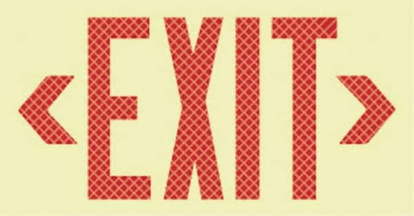 Exit, Plastic Exit Sign MPN:7310