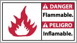 Danger - Flammable, Plastic Fire Sign MPN:DBA7R
