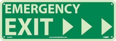 Emergency Exit, Plastic Exit Sign MPN:GL302R