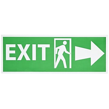 Exit, Pressure Sensitive Vinyl Exit Sign MPN:GL308P