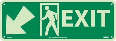 Exit, Plastic Exit Sign MPN:GL309R