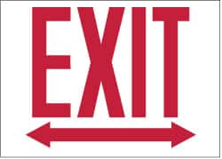 Exit, Pressure Sensitive Vinyl Exit Sign MPN:M214PB