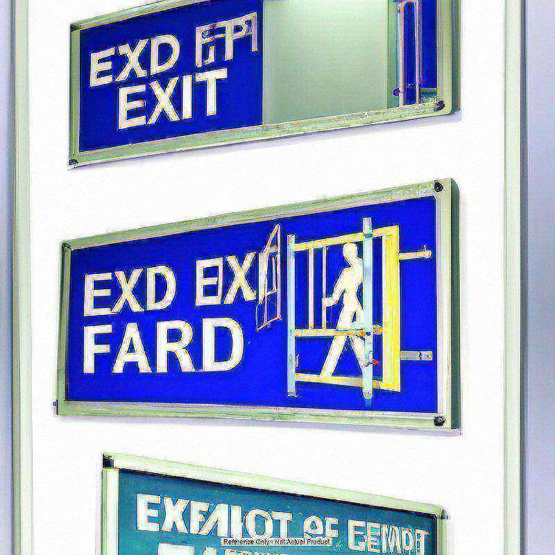 Emergency Exit Only, Aluminum Exit Sign MPN:M85A