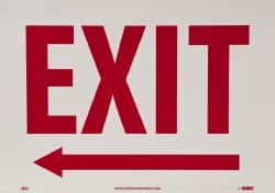 Exit, Pressure Sensitive Vinyl Exit Sign MPN:MELPB