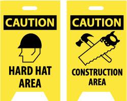 Caution - Hard Hat Area, Caution - Construction Area, 12