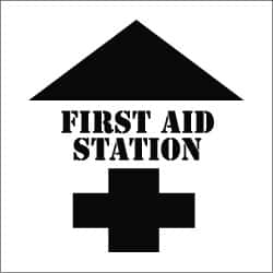 First Aid Station Stencil MPN:PMS206