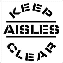 Keep Aisles Clear Stencil MPN:PMS212