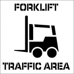 Forklift Traffic Area Stencil MPN:PMS220