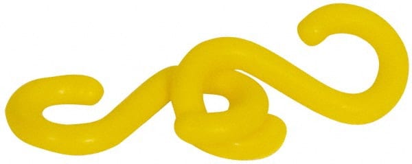 Pedestrian Barrier S-Hook: Plastic, Yellow MPN:PSH15Y