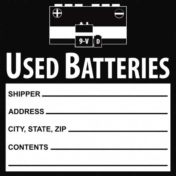 Hazardous Material Label: 