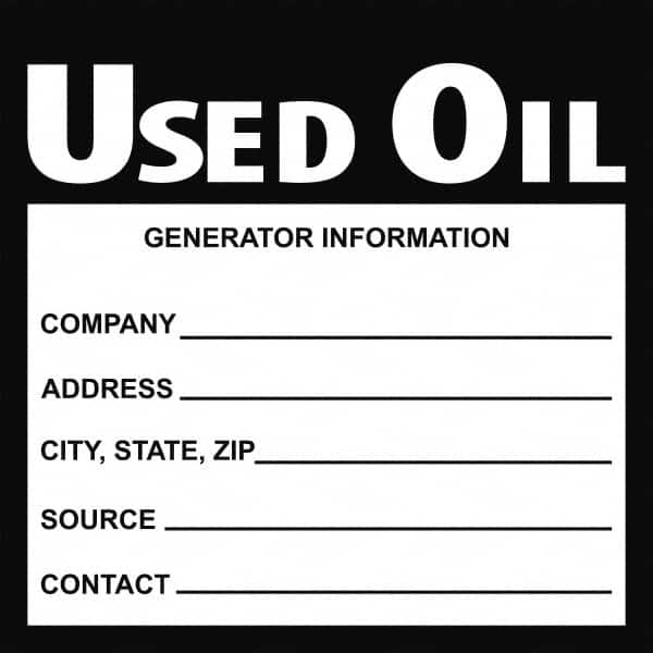 Hazardous Material Label: 