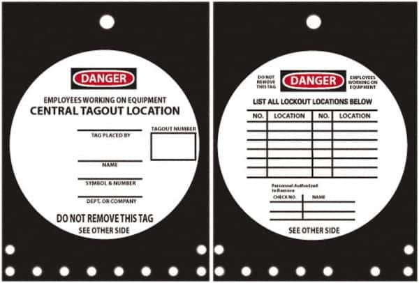 Lockout Tag: Rectangle, 10