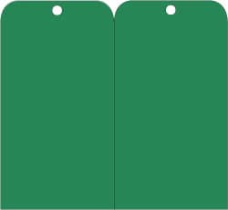 Blank Tag: 3'' High, Green, Vinyl MPN:RPT158