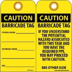 Accident Prevention Tag: Rectangle, 3