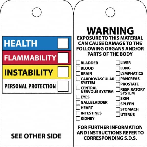 Accident Prevention Tag: Rectangle, 3