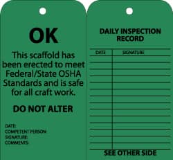 Inspection Tag: Rectangle, 3