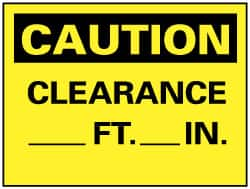 Accident Prevention Sign: Rectangle, 