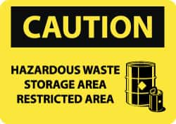 Chemical & Hazardous Material Sign: Rectangle, 