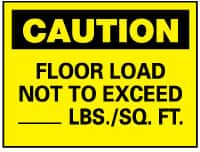 Accident Prevention Sign: Rectangle, 