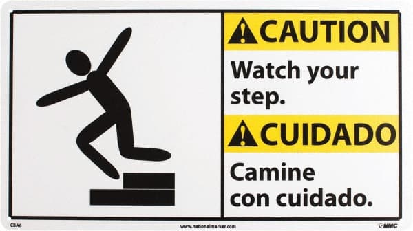 Accident Prevention Sign: Rectangle, 