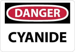 Chemical & Hazardous Material Sign: Rectangle, 