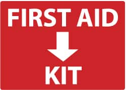 First Aid Sign: Rectangle, 