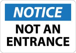 Security & Admittance Sign: Rectangle, 