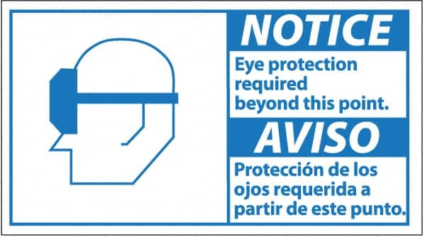 Accident Prevention Sign: Rectangle, 