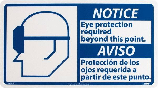 Accident Prevention Sign: Rectangle, 