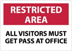 Security & Admittance Sign: Rectangle, 