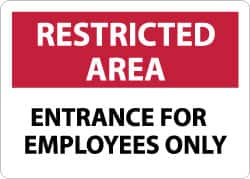 Security & Admittance Sign: Rectangle, 