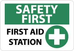 First Aid Sign: Rectangle, 